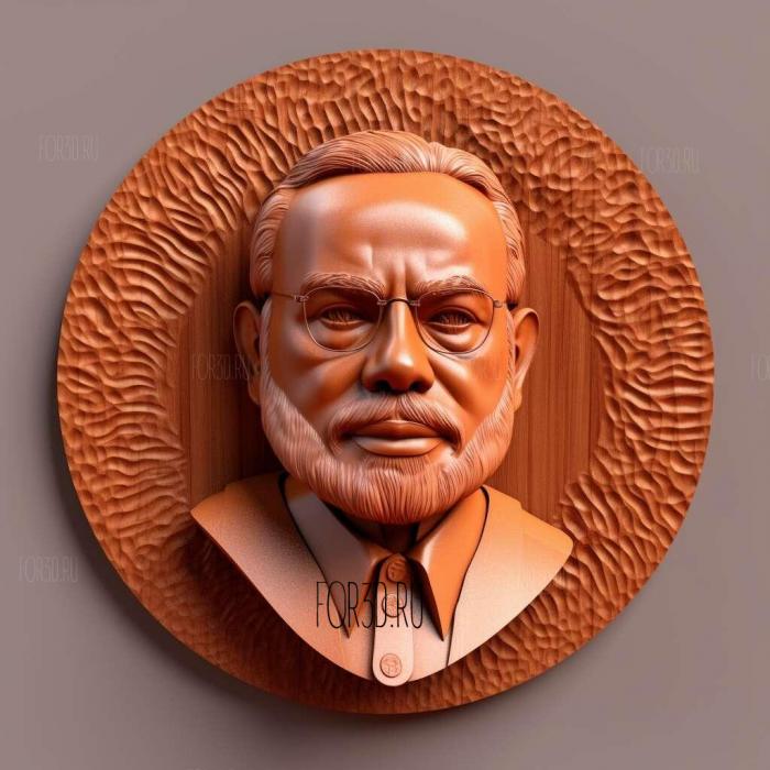 Narendra Modi 1 stl model for CNC